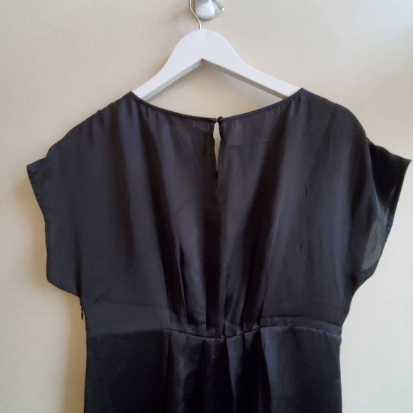 bcbgmaxazria 100% Silk Dress with beautiful leaves embroidery, small - Picture 4 of 7